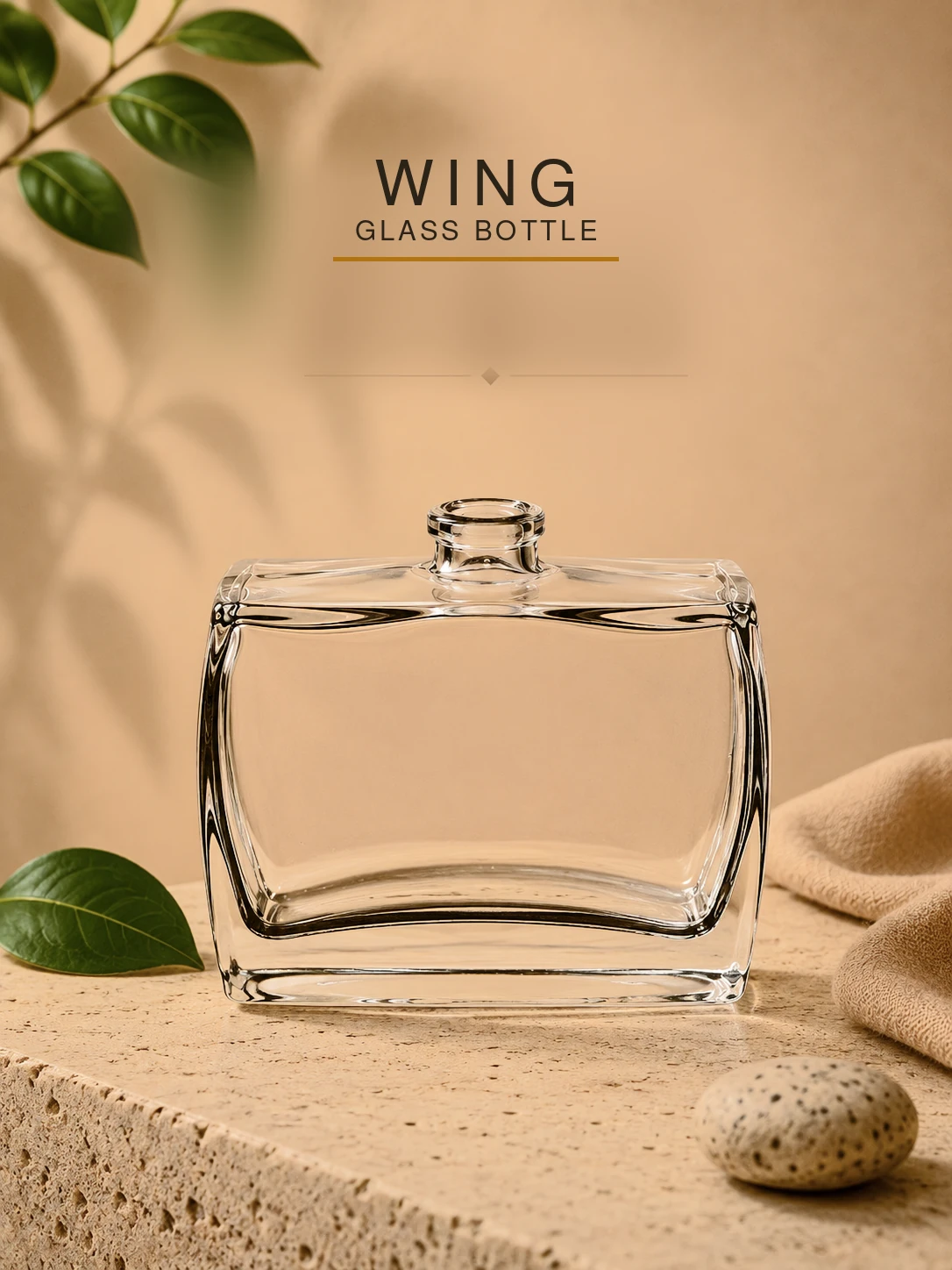 Wing Glass Bottle