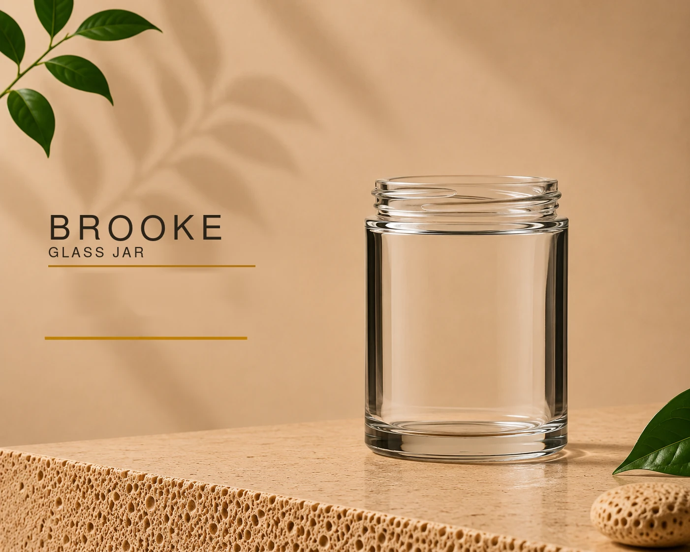 Brooke Glass Jar