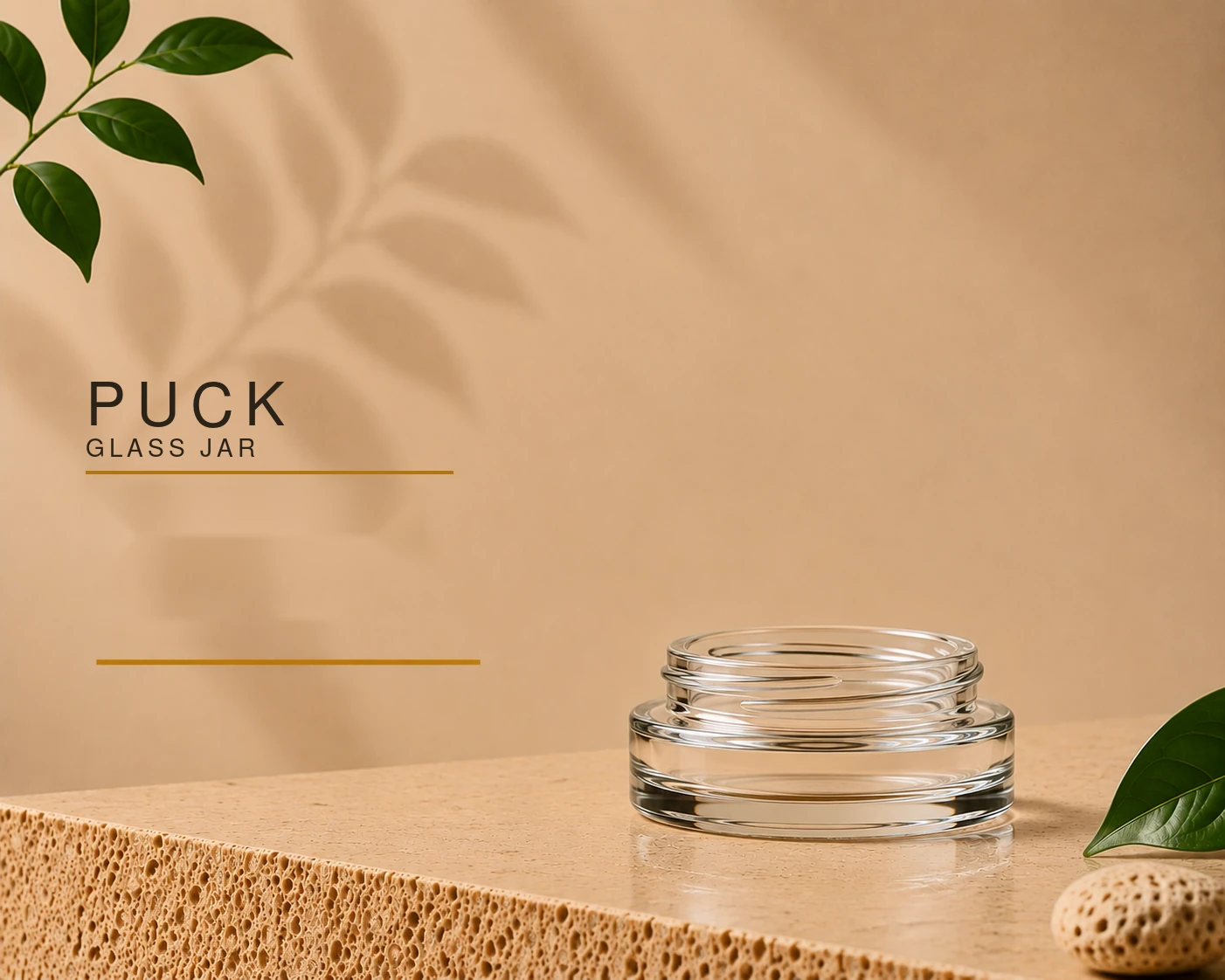 Puck Glass Jar