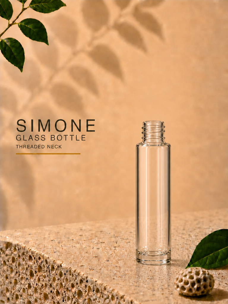 Simone Glass Bottle - Threaded Neck