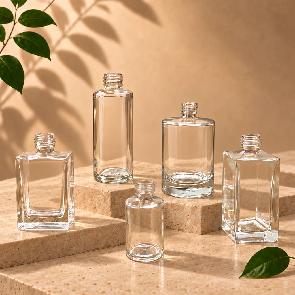 Glass Threaded Screw Neck Bottles